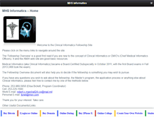 Tablet Screenshot of mhsinformatics.org
